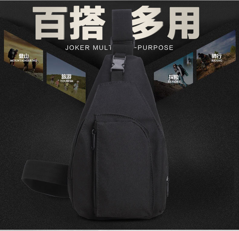 Crossbody Chest Bag Nylon Tactical Small Chest Sling Bag For Men