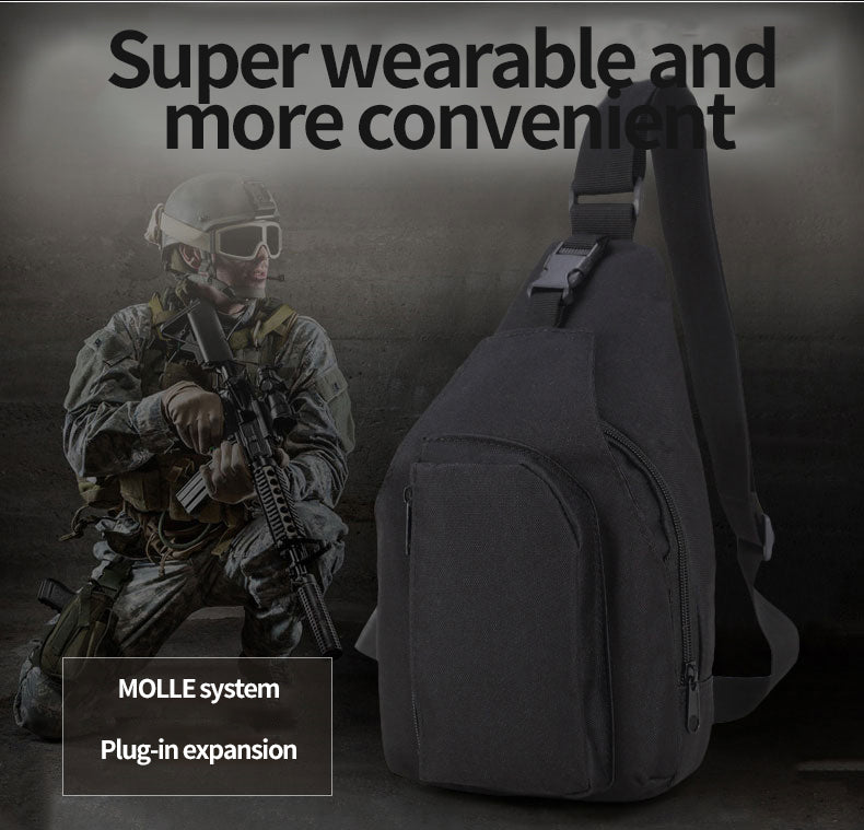 Crossbody Chest Bag Nylon Tactical Small Chest Sling Bag For Men