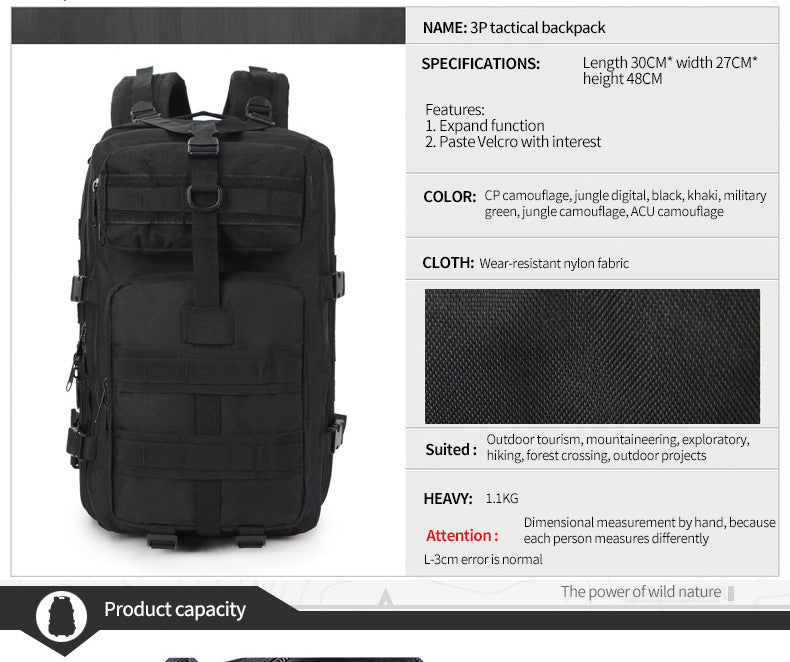 Tactical Backpack 40l Military Large 3£Ð Tactical Backpack Military Camouflage Camping Backpack