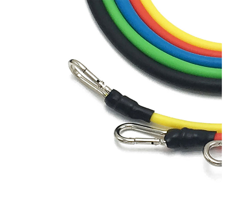 11-piece rubber latex tube pull rope elastic rope zinc hook elastic resistance bands