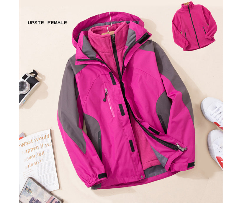 Detachable Liner Custom Logo Ski Jacket 3000mm Waterproof Winter Women Ski Jacket for Hiking Rain