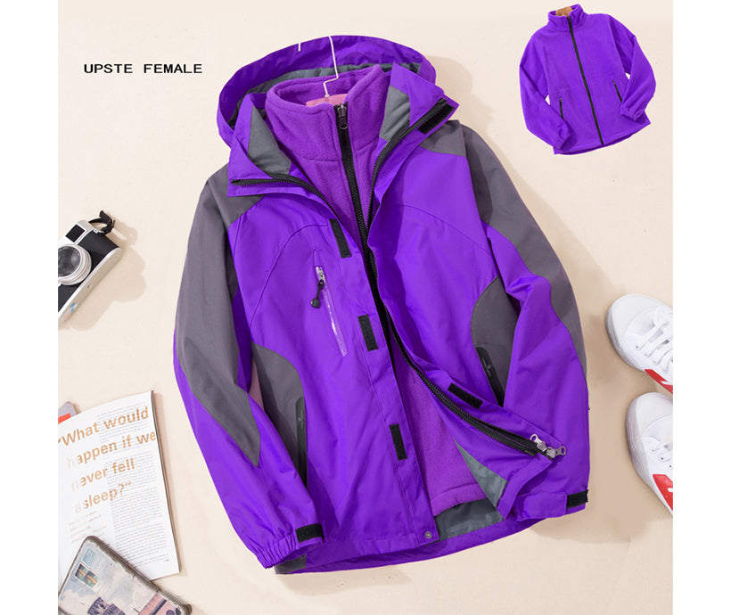 Detachable Liner Custom Logo Ski Jacket 3000mm Waterproof Winter Women Ski Jacket for Hiking Rain