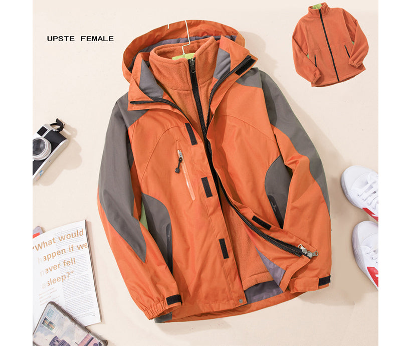 Detachable Liner Custom Logo Ski Jacket 3000mm Waterproof Winter Women Ski Jacket for Hiking Rain