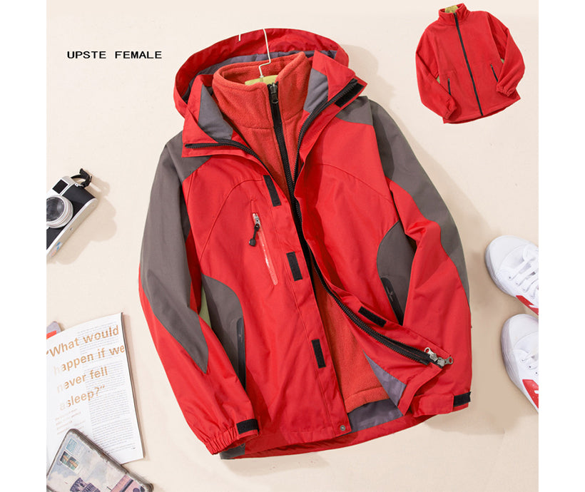 Detachable Liner Custom Logo Ski Jacket 3000mm Waterproof Winter Women Ski Jacket for Hiking Rain