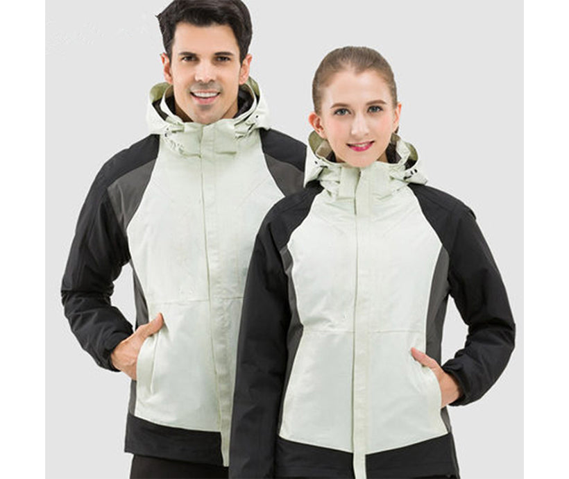 High-end Liner Detachable Hiking Coat Men And Women Down Ski Jacket Couples Winter Jacket