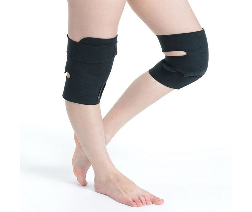 New Warm Sport Black Neoprene Leg Guard Knee Brace Support