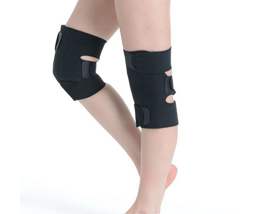 New Warm Sport Black Neoprene Leg Guard Knee Brace Support