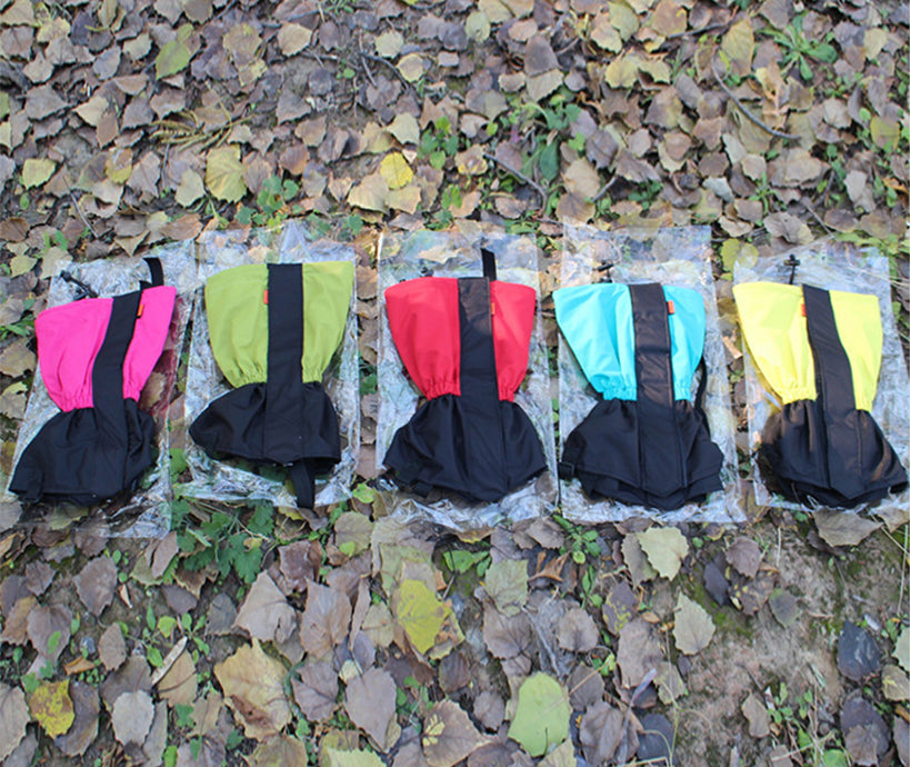 Rubber Waterproof Fabric Sleeve Shin Guards Safety Protective Custom Climbing Snowing