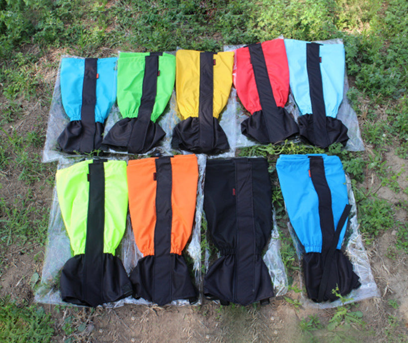 Rubber Waterproof Fabric Sleeve Shin Guards Safety Protective Custom Climbing Snowing