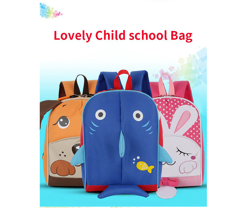 2019 New Trendy Cartoon Lovely Student Backpack With Animal Pattern Kid's School Bag