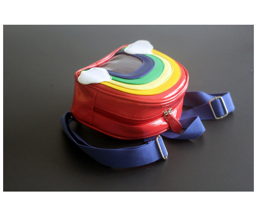 New Trendy Colorful Rainbow Lovely Jelly Kids Mini Backpack Bag