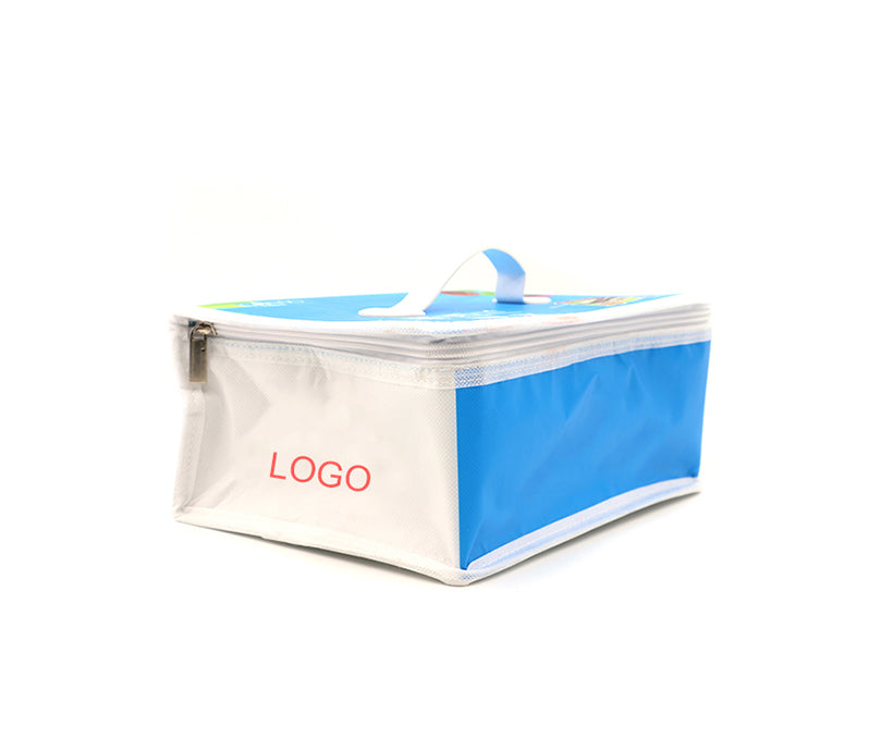 Custom Portable Limated Non-woven Outdoor Picnic Thermal Cooler Tote Lunch Bag