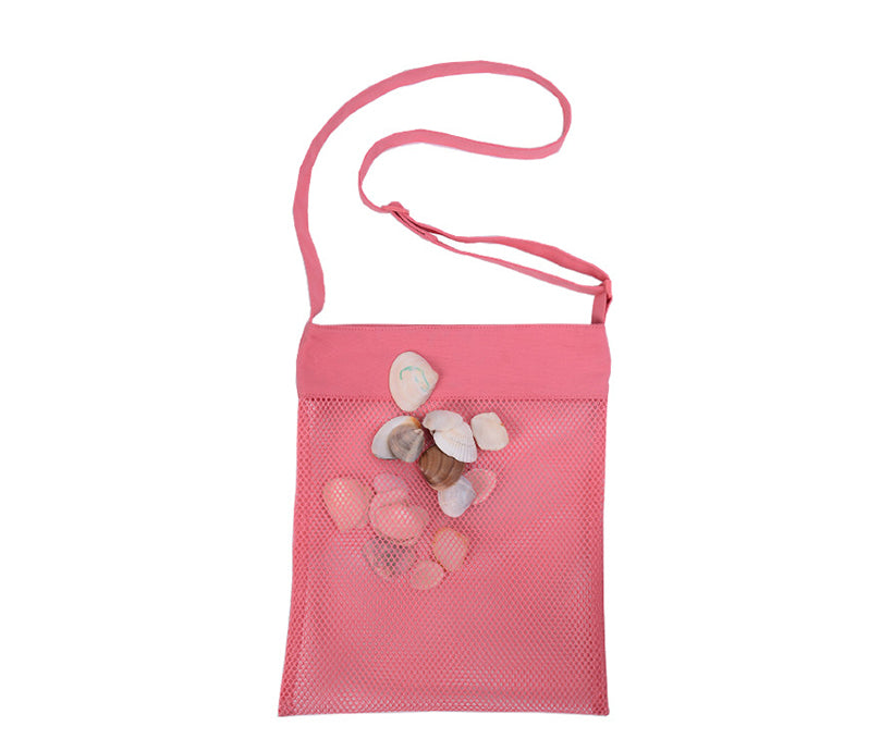 Kids Beach Sand Away Shell Storage Bag Mesh Toy Organizer Bag
