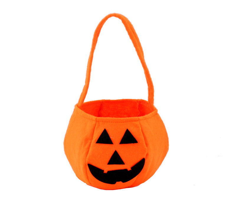 Custom Party Pumpkin Halloween Costumes Decoration Candy Bucket Bag for Kids