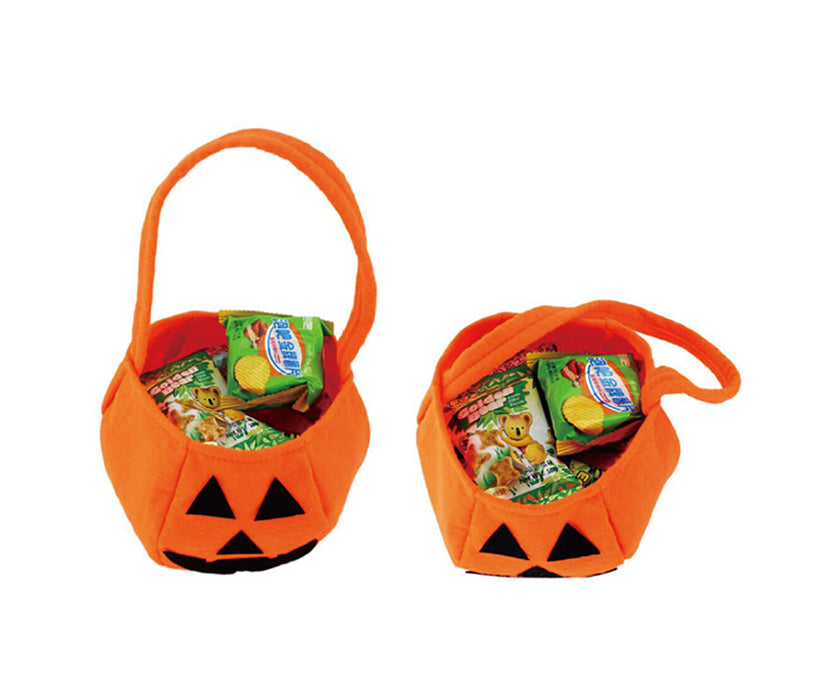 Custom Party Pumpkin Halloween Costumes Decoration Candy Bucket Bag for Kids