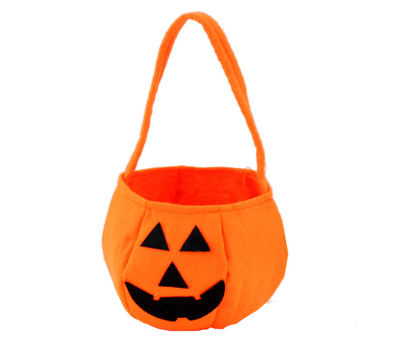 Custom Party Pumpkin Halloween Costumes Decoration Candy Bucket Bag for Kids
