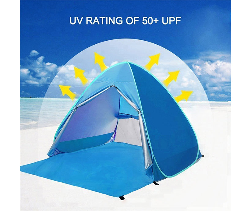 Anti Ultraviolet Light 1-2 Person Automatic Pop Up Outdoor Sun Shade Tent Sun Shelter Beach Tent
