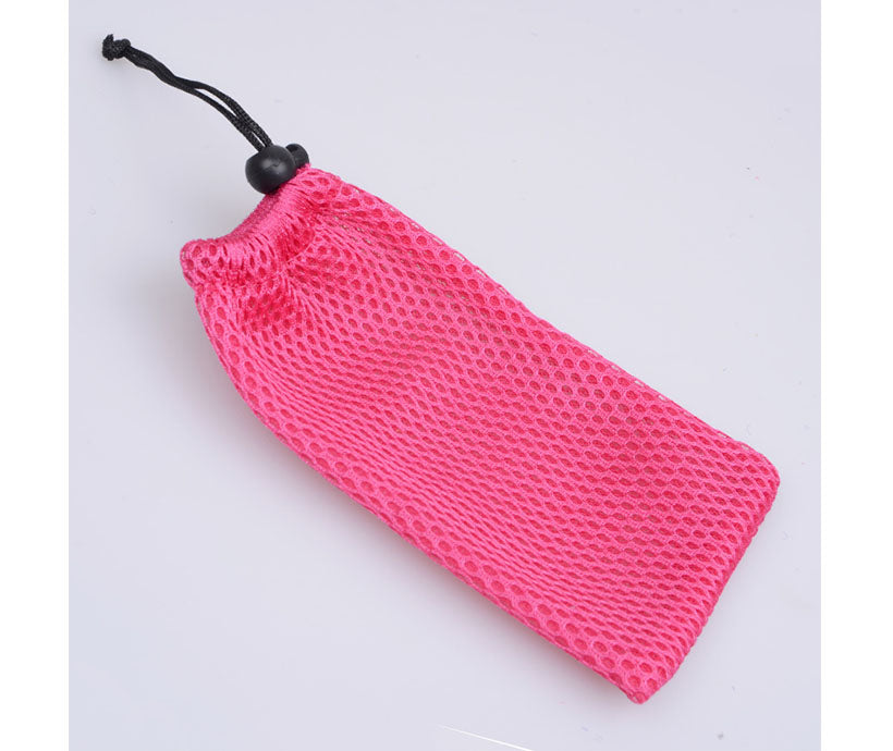 Custom LOGO Mesh Promotional 100% Superfine Fiber Microfiber Drawstring BagsSunglasses Protect Drawstring Bags