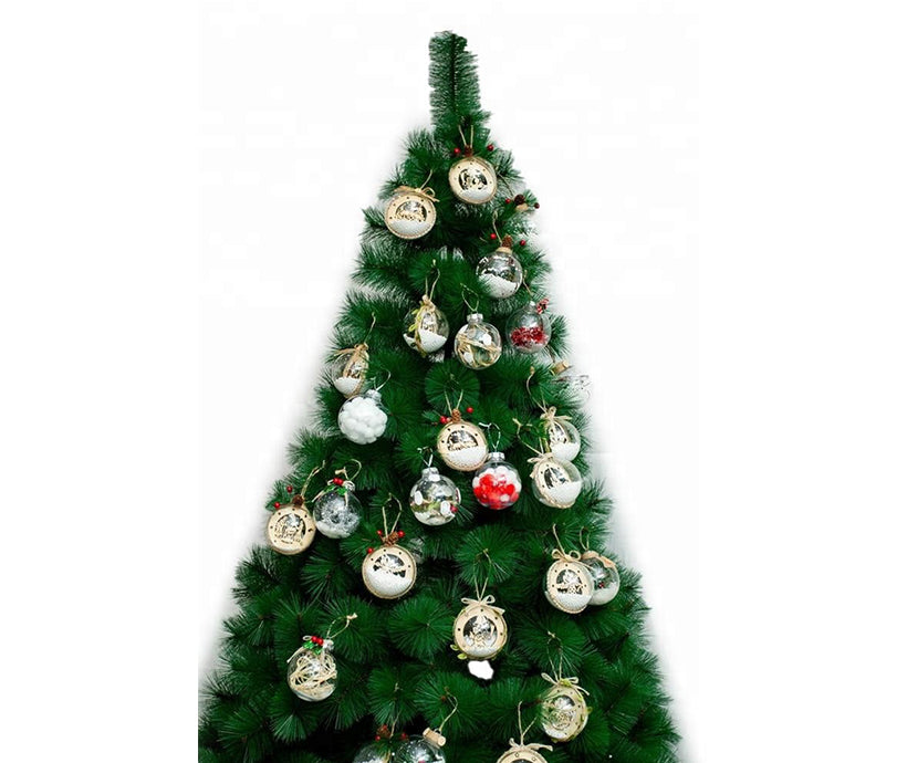 Unique Tree Pendant Party Gift Birthday Christmas Decoration PET Round Transparent Ball