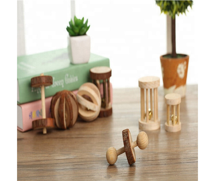 Fun and Healthy hamster Bird Dog Toy Wooden Pet Toy Grinding Supplies