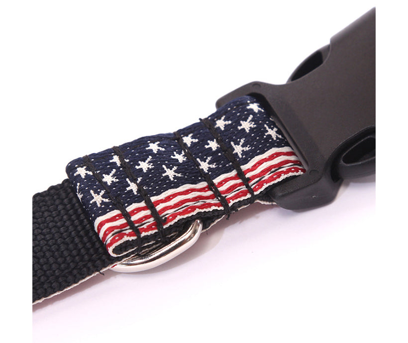 Soft Pet Necklace Nylon Strap Dog Collar With Adjustable Plastic Clip