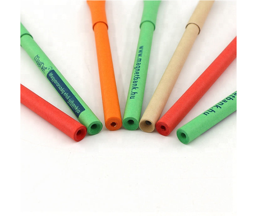 New Design Custom Logo Ballpoint Pen Eco-friendly Recyclable Paper Pen