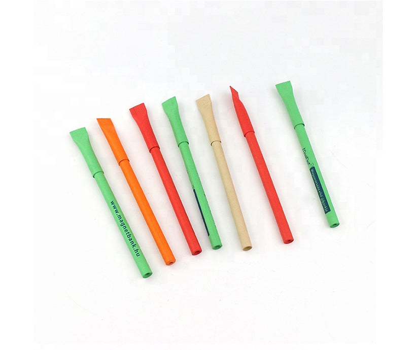 New Design Custom Logo Ballpoint Pen Eco-friendly Recyclable Paper Pen