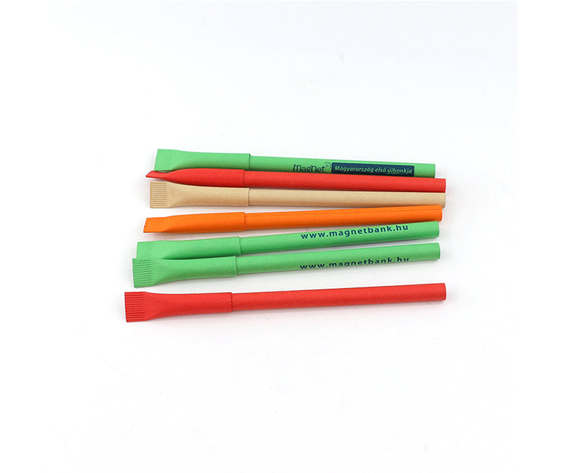 New Design Custom Logo Ballpoint Pen Eco-friendly Recyclable Paper Pen