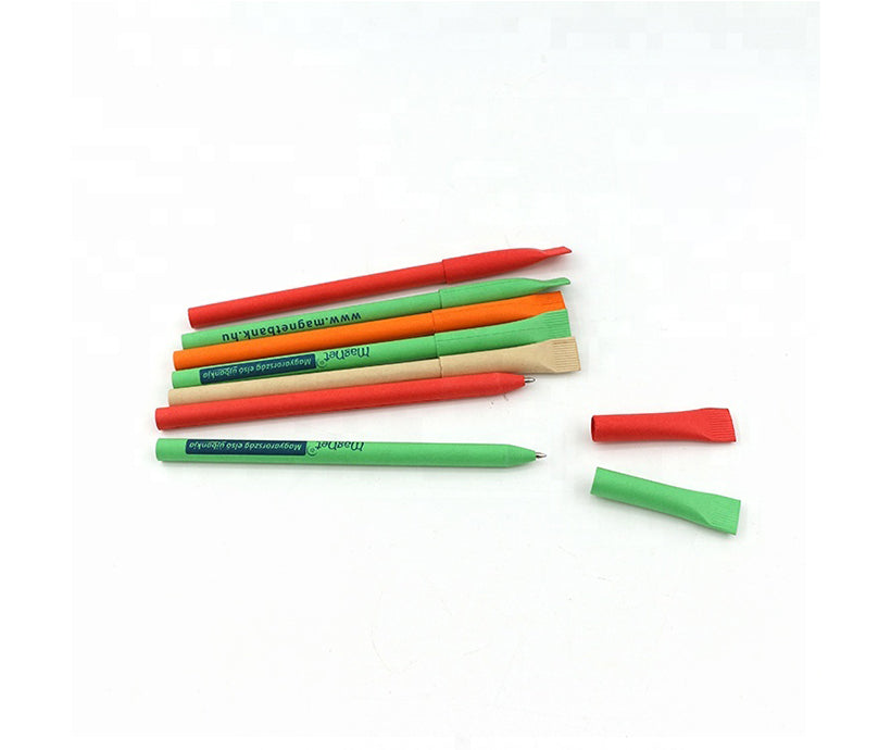 New Design Custom Logo Ballpoint Pen Eco-friendly Recyclable Paper Pen