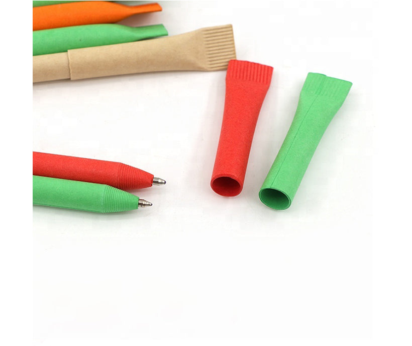 New Design Custom Logo Ballpoint Pen Eco-friendly Recyclable Paper Pen