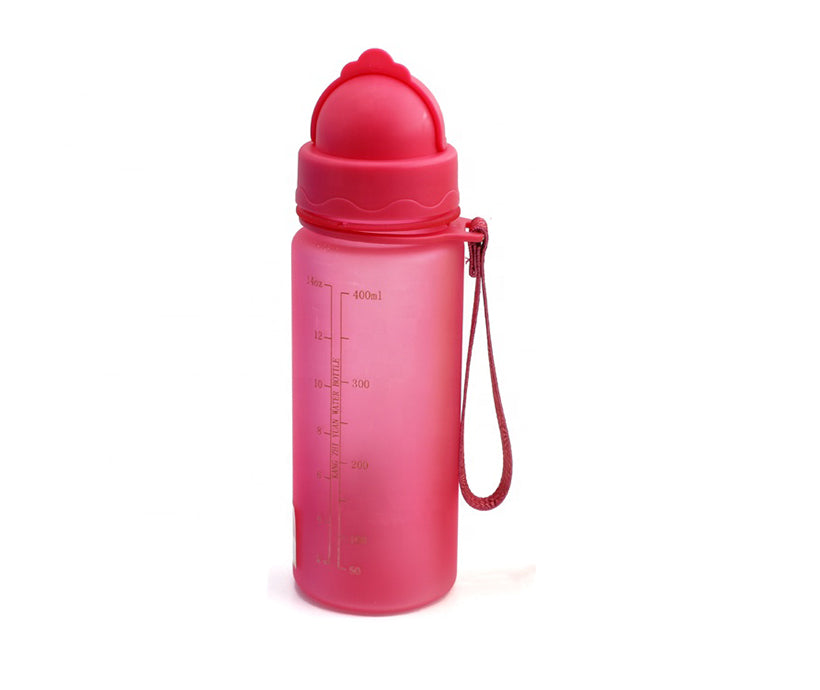 Custom bpa free plastic kids drinking water bottle tumbler with straw portable travel bottle