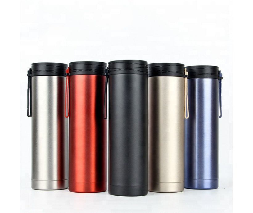 Simple Customized Portable Business Car Cup Mugs Stainless Steel Water Bottles