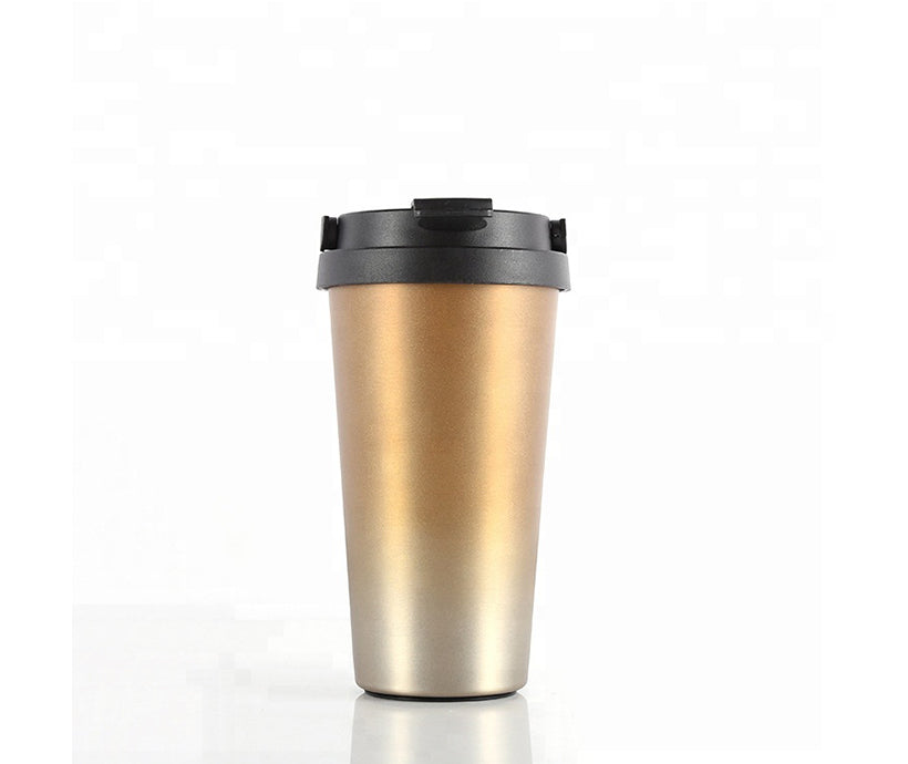 Portable Sports Business Custom Logo Car Coffee Cup Stainless Steel Water Bottles