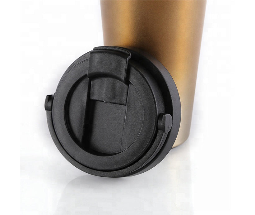 Portable Sports Business Custom Logo Car Coffee Cup Stainless Steel Water Bottles