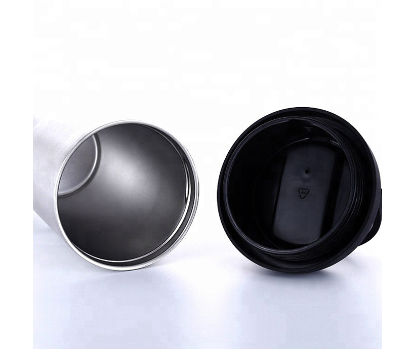 New Custom Logo Portable 500 ml Car Coffee Cup Water Mugs Stainless Steel Bottles