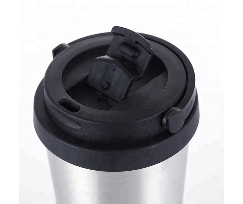 New Custom Logo Portable 500 ml Car Coffee Cup Water Mugs Stainless Steel Bottles
