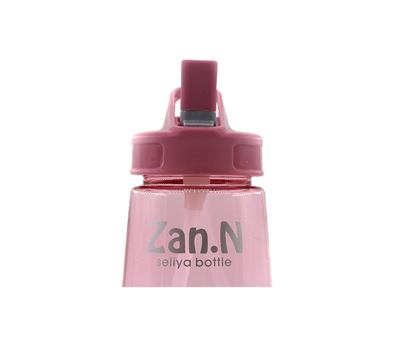 BPA free custom sports plastic water bottle with straw lid