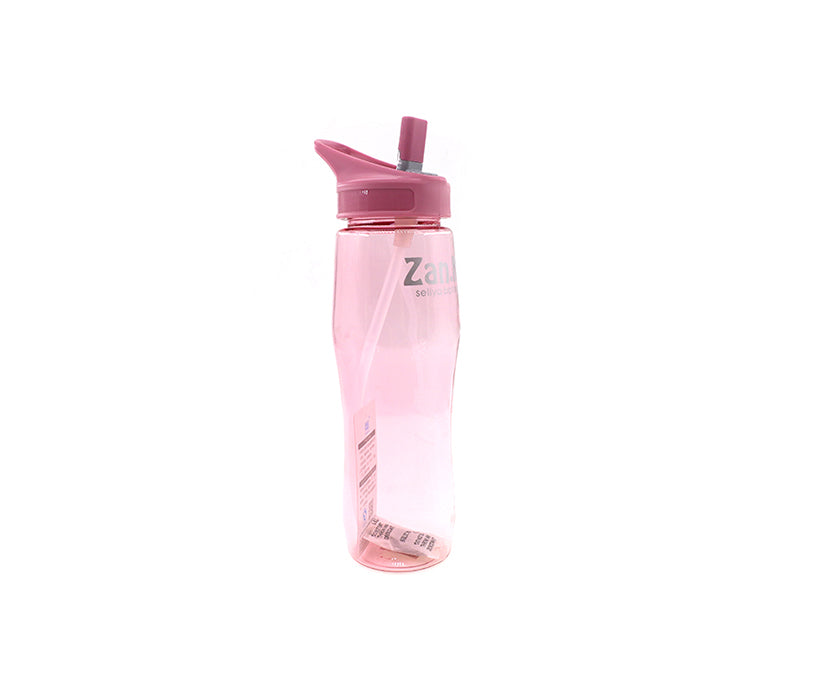 BPA free custom sports plastic water bottle with straw lid