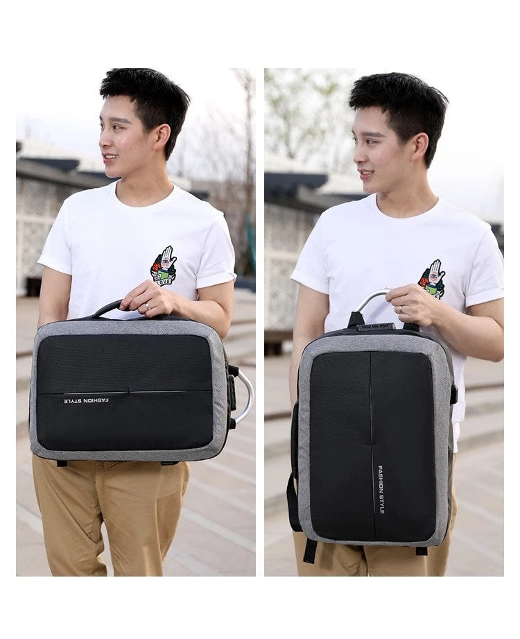 Wholesale new business trip fashion backpack water resistant backpack multi-function anti-theft with usb charging bag