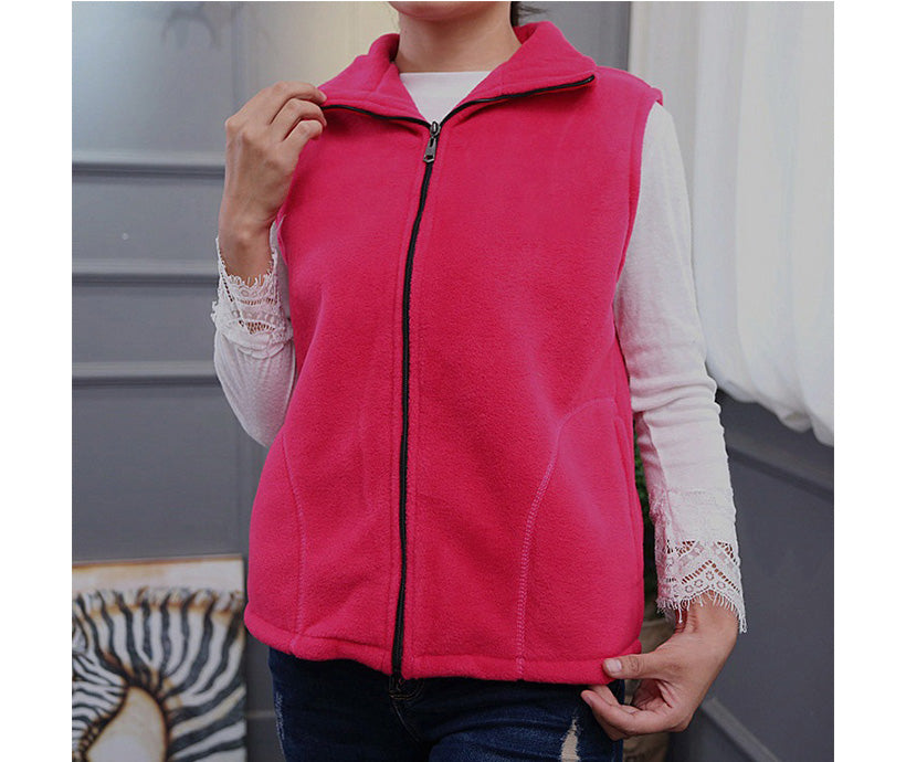Hot Selling Sleeveless Jacket Women Waistcoat Fleece Vest