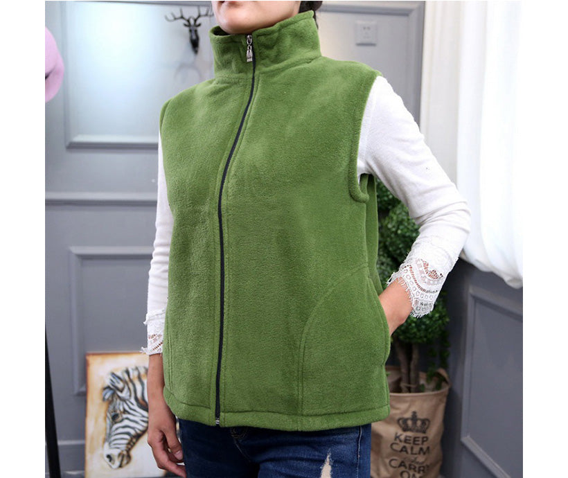 Hot Selling Sleeveless Jacket Women Waistcoat Fleece Vest