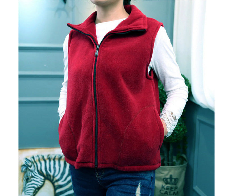 Hot Selling Sleeveless Jacket Women Waistcoat Fleece Vest