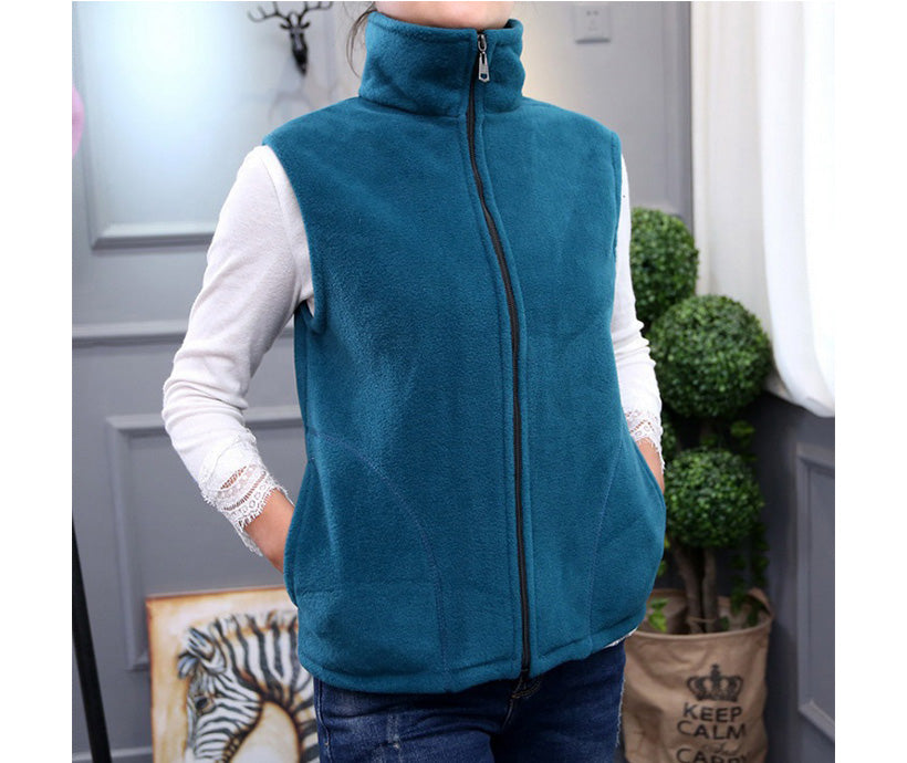 Hot Selling Sleeveless Jacket Women Waistcoat Fleece Vest
