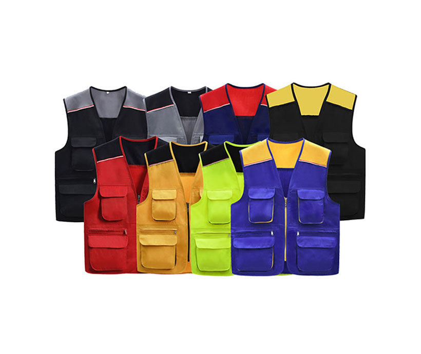 Women's Multi Pockets Outdoor Vest Waistcoat For Camping Photography Volunteer Promotional Advertising Vest Bib