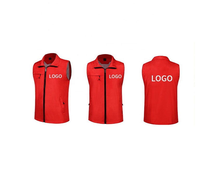 Promotion Cheap Polyester Advertising Work Waistcoat Vest