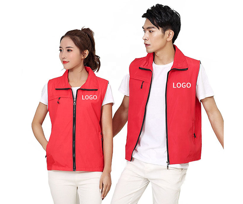 Promotion Cheap Polyester Advertising Work Waistcoat Vest