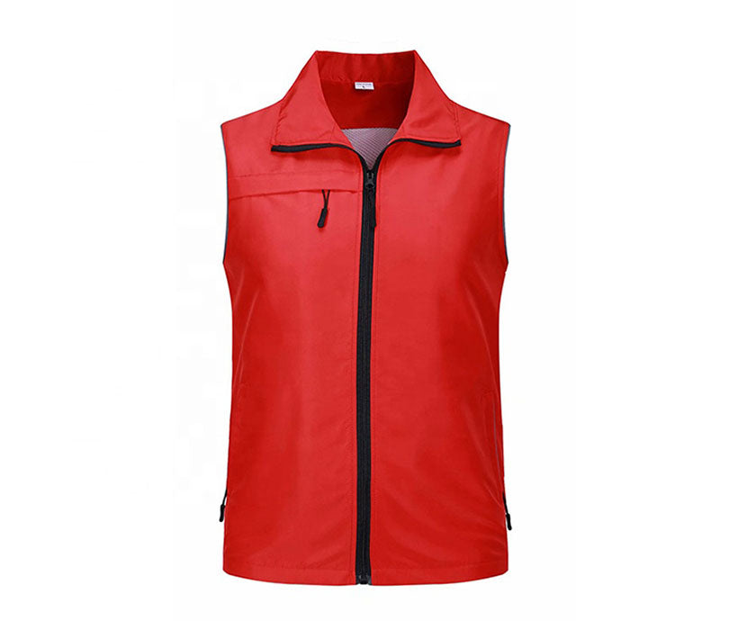 Promotion Cheap Polyester Advertising Work Waistcoat Vest