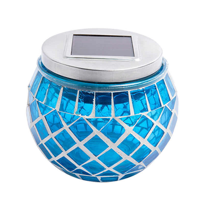 Outdoor Portable Colorful LED Solar Mosaic Innovative Solar Hanging Light for Landscape Decor