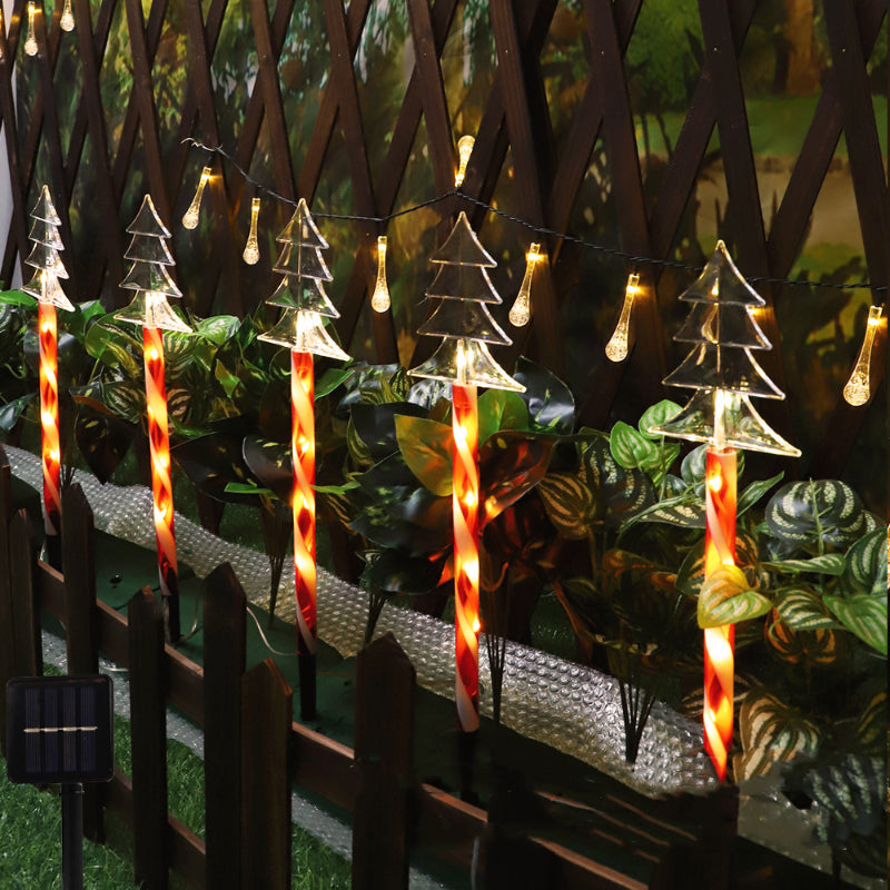 LED Outdoor Waterproof Solar Light Plug in Light Candy Shape Lawn Light for Festival Decoration