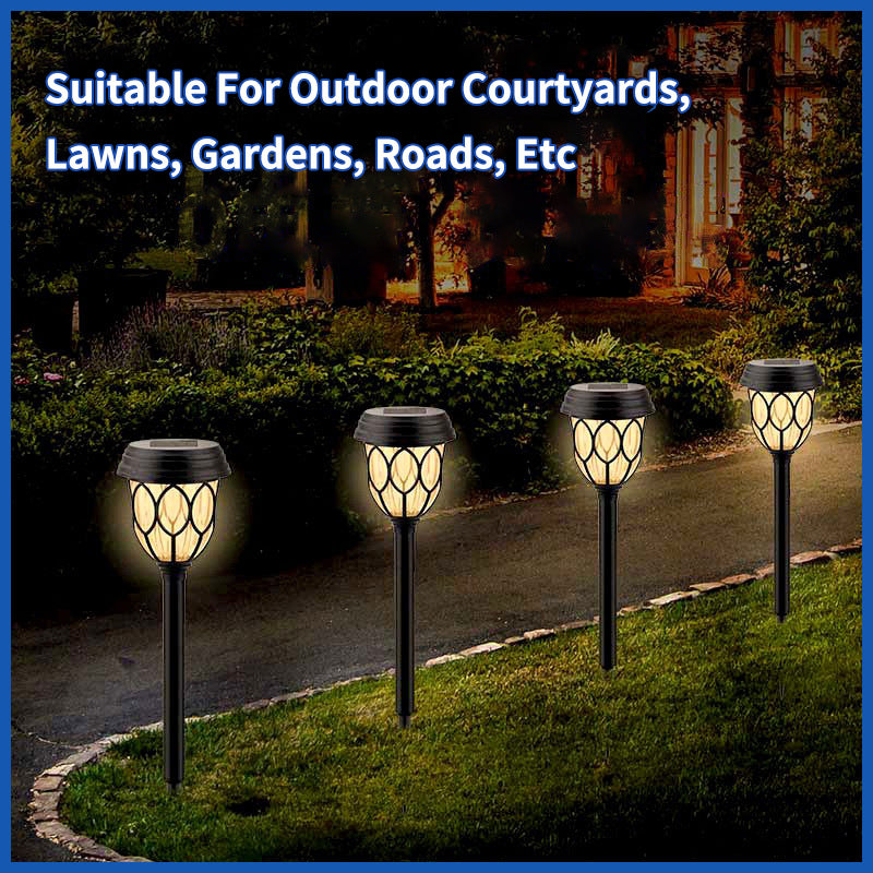 New Design Home Courtyard LED Floor Lamp Solar Powered Landscape Light for Garden and Theme Park Lawn
